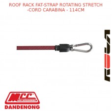 ROOF RACK FAT-STRAP ROTATING STRETCH-CORD CARABINA - 114CM